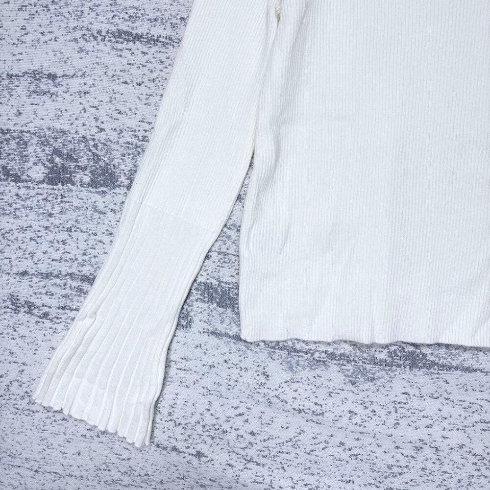 Ramit Turtleneck Rib Knit Flare Sleeve Ivory L Fall/Winter - Picture 4 of 5